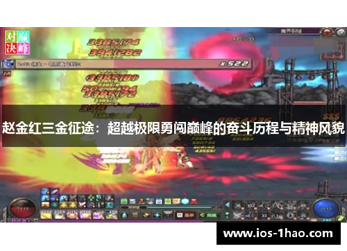 赵金红三金征途：超越极限勇闯巅峰的奋斗历程与精神风貌